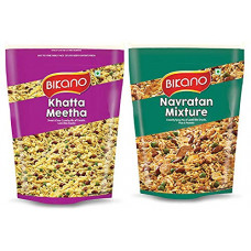 Deals, Discounts & Offers on  - Bikano Khatta Meetha, 1kg + Bikano Navratan Mixture, 1kg