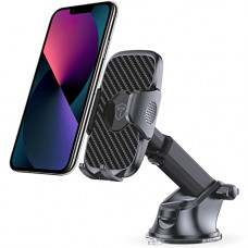 Deals, Discounts & Offers on Mobile Accessories - Tukzer Universal Car Mount Mobile Holder Stand| Strong Suction Cup, Double Shift Locking for Dashboard Windshield| Quick Touch Release, Long Telescopic Arm, 360 Rotatable Head|