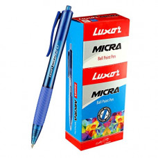 Deals, Discounts & Offers on Stationery - Luxor MICRA Ball Pen Blue Pack of 20