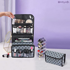 Deals, Discounts & Offers on  - PrettyKrafts Vanity | Toiletry Bag | Nov Woven Material with Hanging Hook - Grey