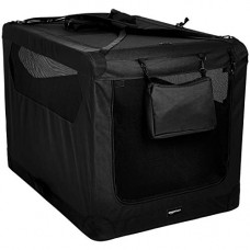 Deals, Discounts & Offers on  - AmazonBasics Premium Folding Portable Soft Pet Dog Crate Carrier Kennel - 42 x 31 x 31 Inches, Black