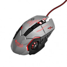 Deals, Discounts & Offers on  - Quantum Snype 2.0 USB Wired Gaming Mouse with 1200/1600/2400/3200 Switchable DPI, 6 Programmable Keys, RGB Lighting, Rubber Side Grips & 1.5mtr Long Nylon Braided Cable, 1 Year Warranty (Black/Grey)