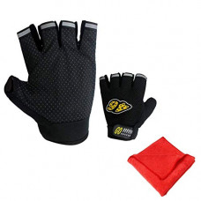 Deals, Discounts & Offers on  - [Size M] AllExtreme EXHFG02 Half Finger Gloves (Black, M)