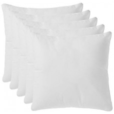 Deals, Discounts & Offers on  - Amazon Brand - Solimo Microfibre Filled Cushion ( White, 16 x 16 inch, Set of 5 )
