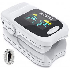 Deals, Discounts & Offers on  - Finger Pulse Oximeter, RENPHO Professional Oxygen Saturation Monitor Oximeter For Spo2 Perfusion Index and Pulse Rate with OLED Digital Display, Portable Heart Rate Monitor For Adults Children
