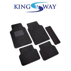 Deals, Discounts & Offers on  - KINGSWAY Carpet Mats For Volkswagen Polo Cross (Black, Set of 5)