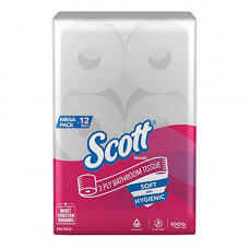 Deals, Discounts & Offers on  - Scott 3 Ply Toilet Paper - 12 Toilet Tissue Rolls x 300 Pulls (3600 Pulls)- Bathroom Tissue From Kimberly Clark, White