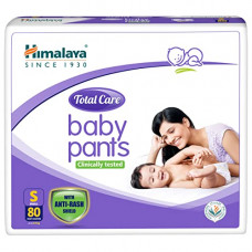 Deals, Discounts & Offers on Baby Care - Himalaya Total Care Baby Pants Diapers, Small, 80 Count, White, S