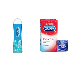 Deals, Discounts & Offers on Sexual Welness - 18+ Durex Cool Lube Plus Extra Thin (10s)