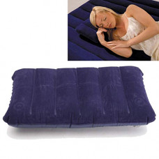 Deals, Discounts & Offers on  - HETASH Velvet Travel Air Pillow (Navy Blue) For easy cary For traveling..Air Inflammable Neck Pillow