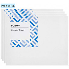 Deals, Discounts & Offers on  - Amazon Brand - Solimo Medium Grain Cotton Canvas Board, 8 x 10 inch, Set of 6