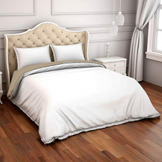 Deals, Discounts & Offers on  - SPACES Hygro White 150 GSM Double Duvet Cover