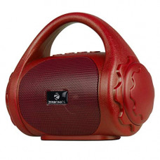 Deals, Discounts & Offers on Electronics - Zebronics ZEB-COUNTY 3 W Wireless Bluetooth Portable Speaker With Supporting Carry Handle, USB, SD Card, AUX, FM & Call Function (Red)