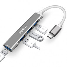 Deals, Discounts & Offers on  - Verilux USB C Hub, USB Hub with 4 USB Ports, High-Speed Aluminum Type C Hub Compatible