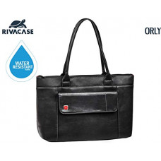 Deals, Discounts & Offers on Laptop Accessories - RivaCase Orly 8991 (PU) Lady's Black Laptop Bag 15.6