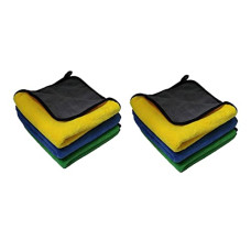 Deals, Discounts & Offers on  - Signoraware Glowmax 288GSM Microfiber Towel (30*30cm) Each, Set of 6, Multicolour, Standard, (SG_6706S2_Multicolour)