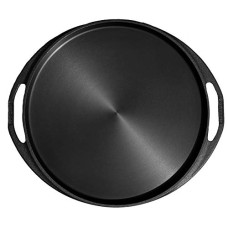 Deals, Discounts & Offers on Cookware - DYNAMIC COOKWARES Even matt Finish Pre-Seasoned Cast Iron Dosa Tawa 12.5 Inches, Go's Good