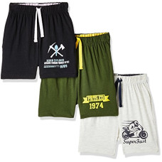Deals, Discounts & Offers on  - [Size 2Y] Cloth Theory Boys' Regular Fit Cotton Shorts (Pack of 3)