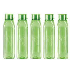 Deals, Discounts & Offers on  - Milton Prime 1000 Pet Water Bottle, Set of 5, 1 Litre Each, Green | BPA Free | 100% Leak Proof | Office Bottle | Gym Bottle | Home | Kitchen | Travel Bottle | Hiking | Treking Bottle