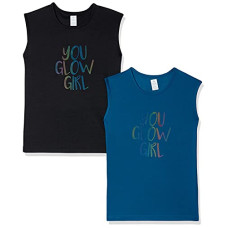 Deals, Discounts & Offers on  - [Size 12-13Y] Fusefit Girl's Regular T-Shirt (Pack of 2)