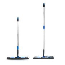 Deals, Discounts & Offers on Home Improvement - Signoraware Height Adjustable mop Wet and Dry Cleaning Flat Microfiber Floor Cleaning Mop with Telescopic Stainless Steel Long Adjustable Handle Dry Mop, Set of 2, Multicolour