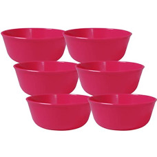 Deals, Discounts & Offers on  - Wonder Sigma 500 Microwave Safe Multipurpose Plastic Bowl Set, 6 pc Bowl 450 ml, Red Color, Made in India, KBS03390