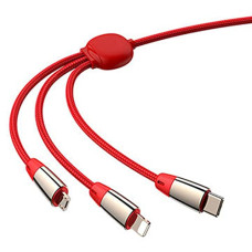 Deals, Discounts & Offers on Accessories - JOYROOM S-M390 Zodiac Series Pig Year One For Three Data Lines 1.2M (Red)
