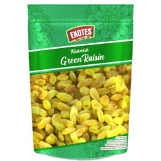 Deals, Discounts & Offers on  - EXOTES Green Raisins Vacuum Packed Royal Pouch, 250 g