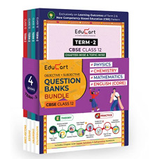 Deals, Discounts & Offers on Books & Media - Educart TERM 2 CBSE Question Bank Bundle - Maths, Physics, English core & Chemistry For Class 12 Of 2022 (Now Based on the Term-2 Subjective Sample Paper of 14 Jan 2022)