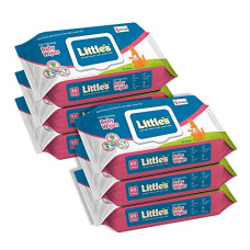 Deals, Discounts & Offers on Baby Care - Little's Soft Cleansing Baby Wipes Lid, 80 Wipes (Pack of 6)