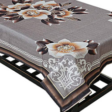 Deals, Discounts & Offers on  - Kuber Industries Leaf Design Jute 4 Seater Center Table Cover - Grey