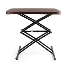Deals, Discounts & Offers on  - Cello Riser Duroplast Multi Utility Rectangular Table, Scissor fold and Height Adjustable, Brown