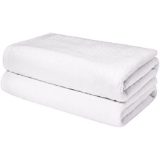 Deals, Discounts & Offers on  - AmazonBasics Cotton Bath Sheet 50 GSM (Pack of 2, White)