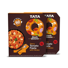 Deals, Discounts & Offers on  - Tata Q Saucy Tomato Pasta with Chicken, 2 x 305 g