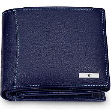 Deals, Discounts & Offers on Bags, Wallets & Belts - Urban Forest Oliver Blue RFID Blocking Leather Wallet For Men