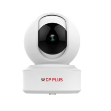 Deals, Discounts & Offers on Electronics -  CP Plus 1080P Full HD Smart WiFi IP Camera | 360 with Pan & Tilt | Two Way Talk | Cloud Monitor | Motion Detect | Night Vision | Supports SD Card (Up to 128 GB) | Alexa & Ok Google | White - CP-E21A
