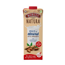 Deals, Discounts & Offers on  - Borges Natura Rice & Almond Milk, 100% Plant Based Milk Alternative, Gulten Free, Lactose Free & Dairy Free, No Added Sugar, No Added Preservatives - 1 Litre