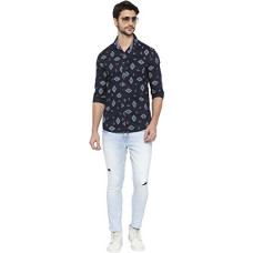 Deals, Discounts & Offers on Men - [Size S] Spykar Men's Cotton Slim Fit Full Sleeves Shirts (Msh-01bj-165)
