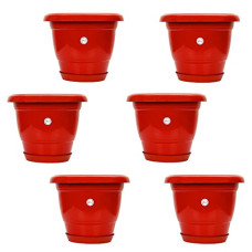 Deals, Discounts & Offers on Gardening Tools - Kraft Seeds Garden Gamla Planter Pot (8 inch, Multicolour, Pack of 6)