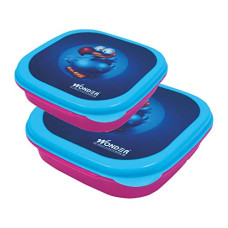 Deals, Discounts & Offers on  - Wonder Plastic Kit Kat Lunch Box Set, 2 pc Lunch Box Big & Small with Saparate Container & Spoon & Fork, Pink Colour, Made in India