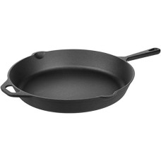 Deals, Discounts & Offers on Cookware - AmazonBasics Pre-Seasoned Cast Iron Skillet Pan for Commercial Use (Not
