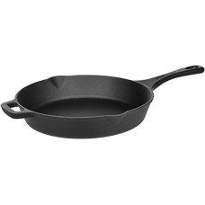 Deals, Discounts & Offers on Cookware - AmazonBasics Cast Iron Pre-Seasoned Skillet Pan (XL, Black) - 3.7Kgs