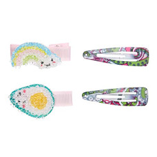 Deals, Discounts & Offers on Beauty Care - Amazon Brand - Solimo Kid's Hair Pins, Multicolour, Pack of 4