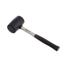 Deals, Discounts & Offers on Hand Tools - AmazonBasics Rubber Mallet - Shock-Absorbing Fiberglass Handle, 450g (1lb)