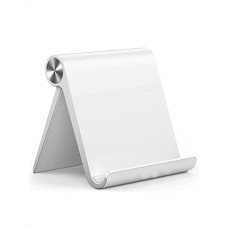 Deals, Discounts & Offers on Mobile Accessories - STRIFF UPH2W Multi Angle Tablet Stand. Holder For iPhone, Android, Samsung, OnePlus, Xiaomi. Portable,Foldable Stand.Perfect For Bed,Office, Home,Gift and Desktop (White)