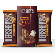 Deals, Discounts & Offers on  - HERSHEY'S Bar - Rakhi Gift (Almond Bar 100 gm Pack of 2 + Rakhi )