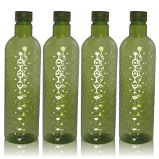 Deals, Discounts & Offers on  - Wonder Plastic Hammer Fridge Bottle Set, 4 Pcs Bottle 1000 Ml, Grey Color, Made In India