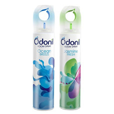 Deals, Discounts & Offers on  - Odonil Room Freshener Spray (Pack of 2), Jasmine Fresh 220ml+Ocean Breeze 220ml