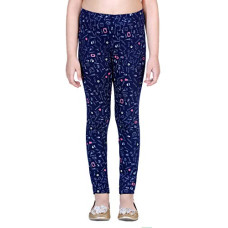 Deals, Discounts & Offers on  - [Size 2Y] Naughty Ninos Girls Navy Blue Printed Ankle-Length Legging