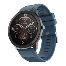Deals, Discounts & Offers on Mobile Accessories - TAGG Kronos Lite Full Touch Smartwatch with 1.3 Display & 60+ Sports Modes, Waterproof Rating, Sp02 Tracking, Live Watch Faces, 7 Days Battery, Games & Calculator Navy Blue, Free Size